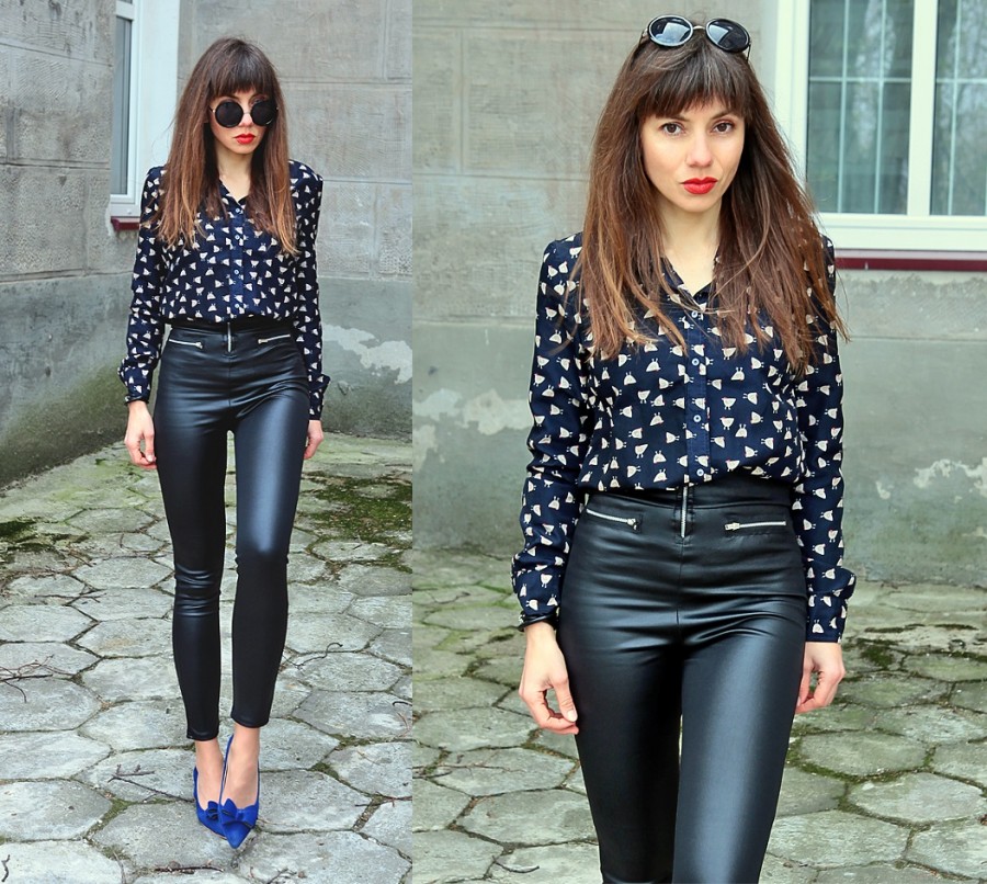 Jointy&Croissanty;: faux leather pants