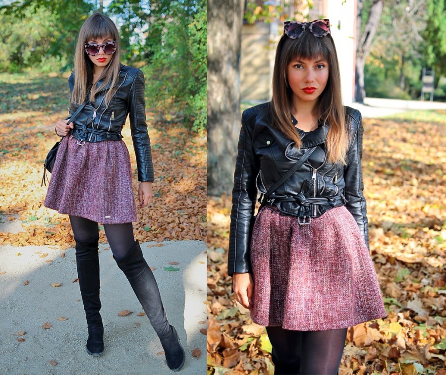 Jointy&Croissanty;: tweed skirt