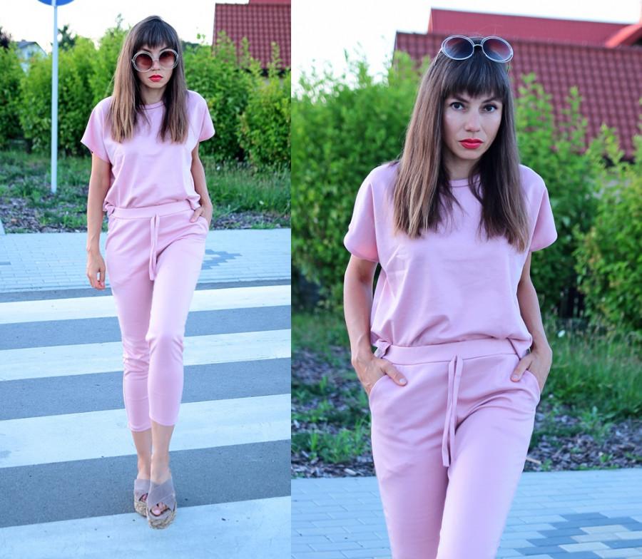 Jointy&Croissanty: candy pink loungewear set