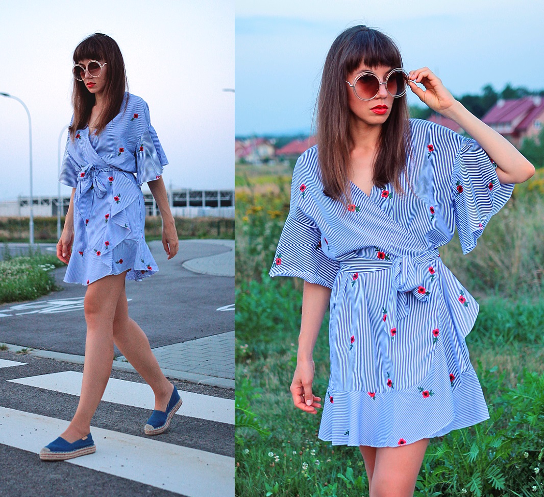 Jointy&Croissanty: kimono striped dress