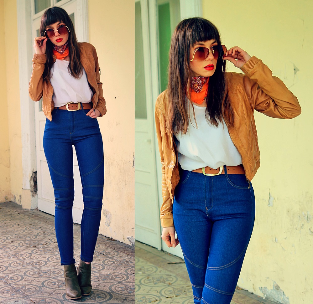 Jointy&Croissanty: blue high waisted jeans