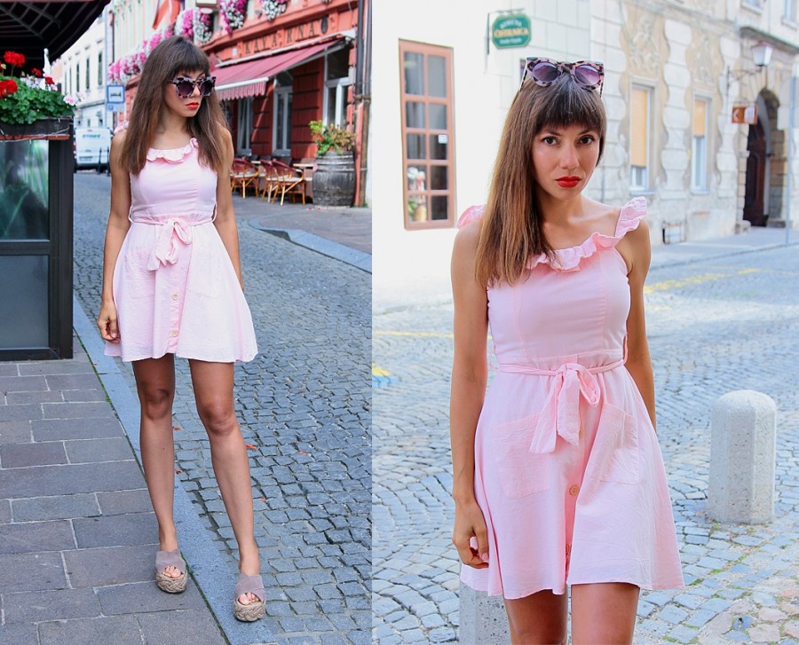 Jointy&Croissanty;: candy pink dress