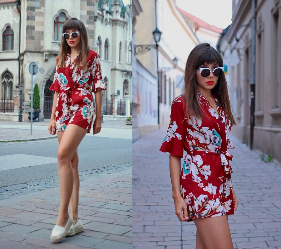 Jointy&Croissanty;: red romper