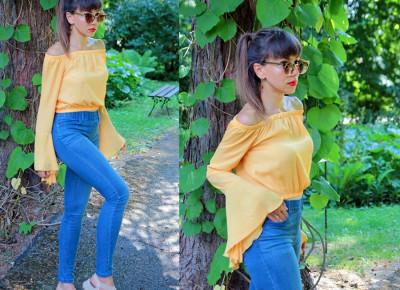 Jointy&Croissanty: denim and yellow