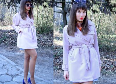 Jointy&Croissanty: pastel pink trench coat