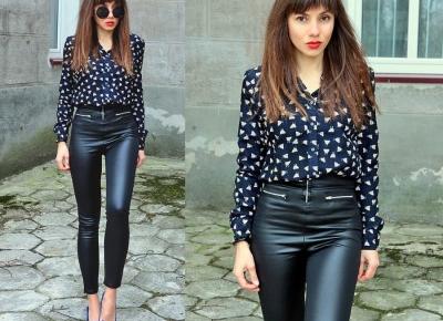 Jointy&Croissanty;: faux leather pants