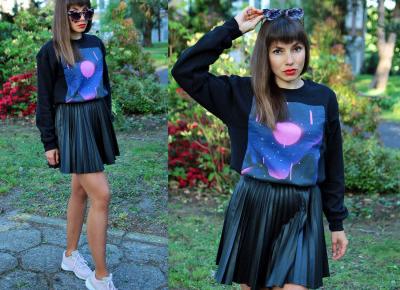 Jointy&Croissanty: sweatshirt and skirt