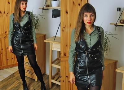 Jointy&Croissanty;: leather dress