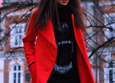 Jointy&Croissanty: red woolen coat