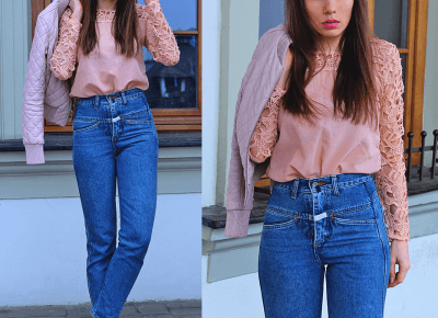 Jointy&Croissanty: pastel pink and mom jeans