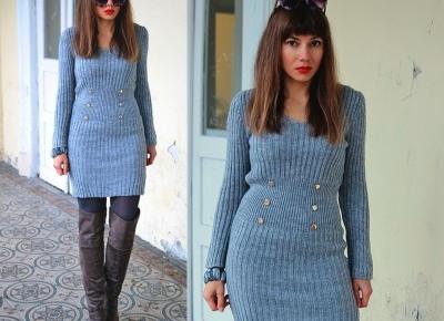 Jointy&Croissanty;: grey sweater dress