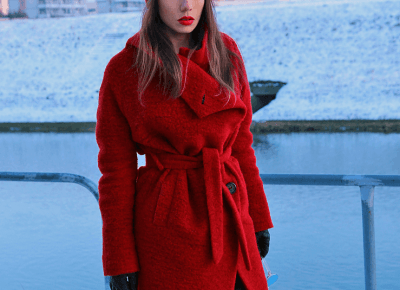 Jointy&Croissanty: red wool trench coat