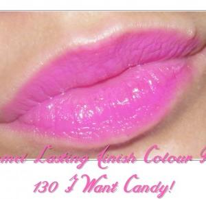 juicy raspberry: SZMINKA W KREDCE RIMMEL, LASTING FINISH COLOUR RUSH, 130 I WANT CANDY!