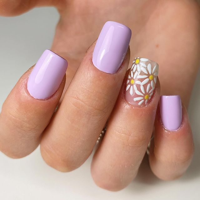 Lilac nails - pomysły z Instagrama 💜