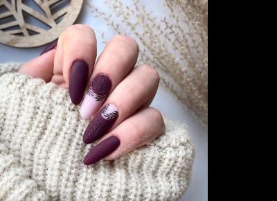 Burgundy nails 🍷