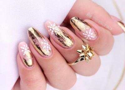 Gold nails idea 💅