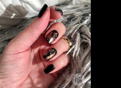 Black & gold nails ✨💅