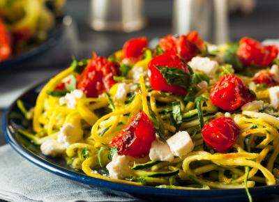 Spaghetti z cukinii.