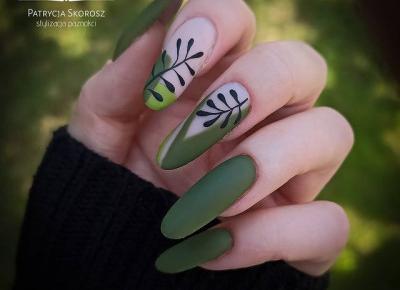 Zielony manicure 💚 Inspiracje z Instagrama