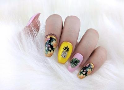 Exotic plants nails ❤