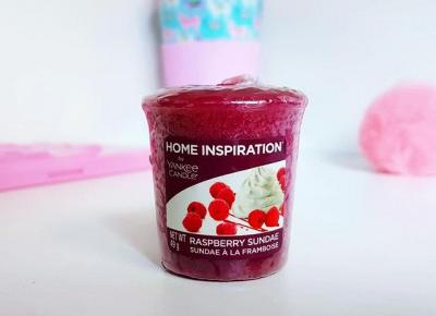 Raspberry Sundae - sampler od Yankee Candle z serii Home Inspiration
