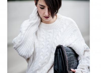 OOTD: HOW TO WEAR OVERSIZED SWEATERS ?  | justyna polska - fashionblogger, styling ,  makeup Artist 