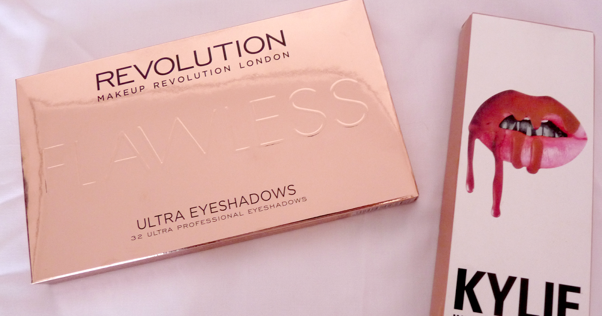 Aleksandra Kaczmarska: Makeup REVOLUTION London ultra eyeshadows palette flawless | KYLIE matte liquid lipstick 