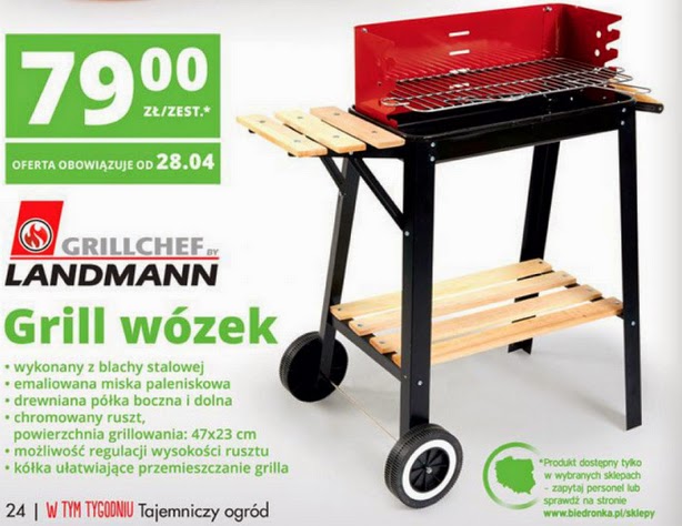 Grill wózek LANDMANN z Biedronki