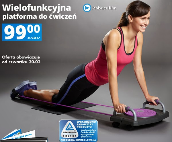 Wielofunkcyjna platforma do ćwiczeń fitness z Biedronki