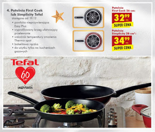 Patelnia First Cook 26 cm lub Simplicity Tefal z Biedronki