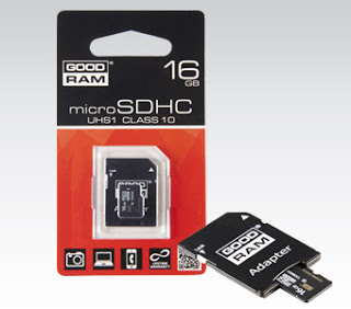 Karta Micro SD 16 GB z adapterem GOODRAM z Biedronki