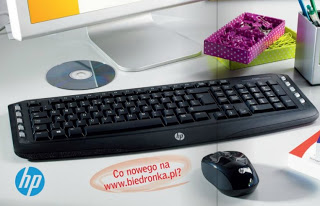 Zestaw bezprzewodowy klawiatura + mysz HP Wireless Classic Desktop LV290AA z Biedronki