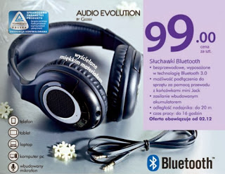 Słuchawki Bluetooth Audio Evolution By Calisia z Biedronki