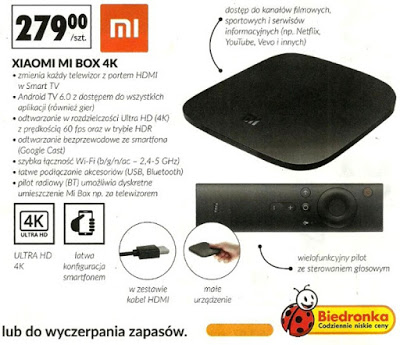 Xiaomi Mi Box 4K z Biedronki