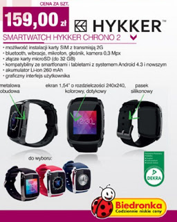 Smartwatch Hykker Chrono 2 z Biedronki