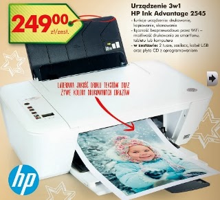 Urządzenie 3w1 HP Ink Advantage 2545 z Biedronki