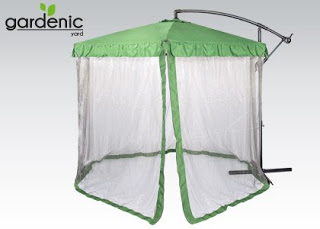 Parasol ogrodowy z moskitierą Gardenic z Biedronki