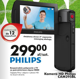 Testujemy produkty z Biedronki: Kamera HD Philips CAM295BL z Biedronki
