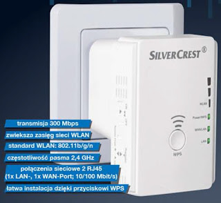 Co w Lidlu: Wzmacniacz sygnału WiFi Silvercrest z Lidla