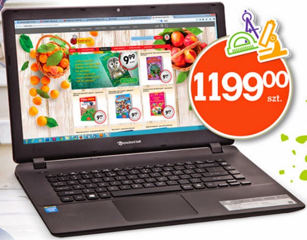 Notebook Packard Bell EasyNote TF71BM z Biedronki