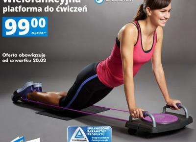 Wielofunkcyjna platforma do ćwiczeń fitness z Biedronki