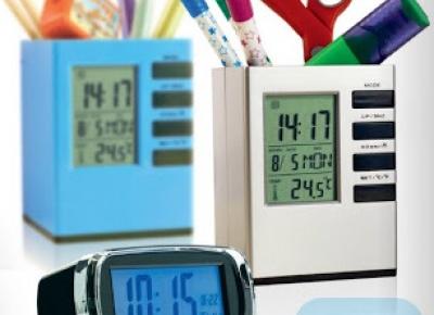 Przybornik z zegarem lub budzik z Biedronki