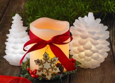 Świeczka świąteczna LED z Biedronki