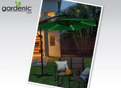 Parasol ogrodowy z oświetleniem LED Gardenic z Biedronki