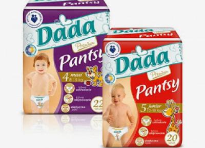 Pieluchomajtki Pantsy DADA Premium z Biedronki
