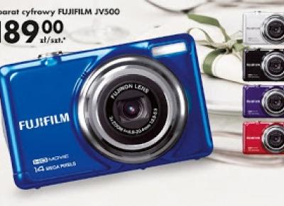 Aparat cyfrowy Fujifilm JV500 z Biedronki