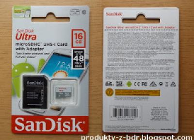 Test: Karta micro SD SanDisk ultra 16 GB z Biedronki