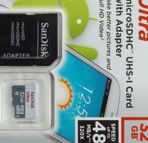 Test: Karta Micro SD SanDisk Ultra 32 GB z Biedronki