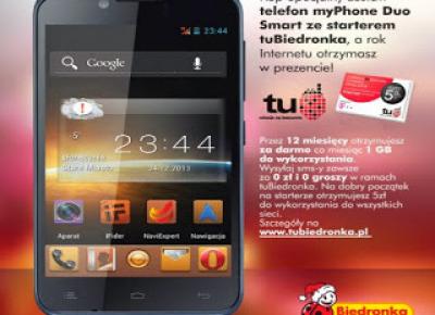 Smartfon myPhone Duo Smart z Biedronki