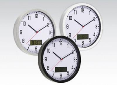 Zegar ścienny z termometrem i kalendarzem z Biedronki